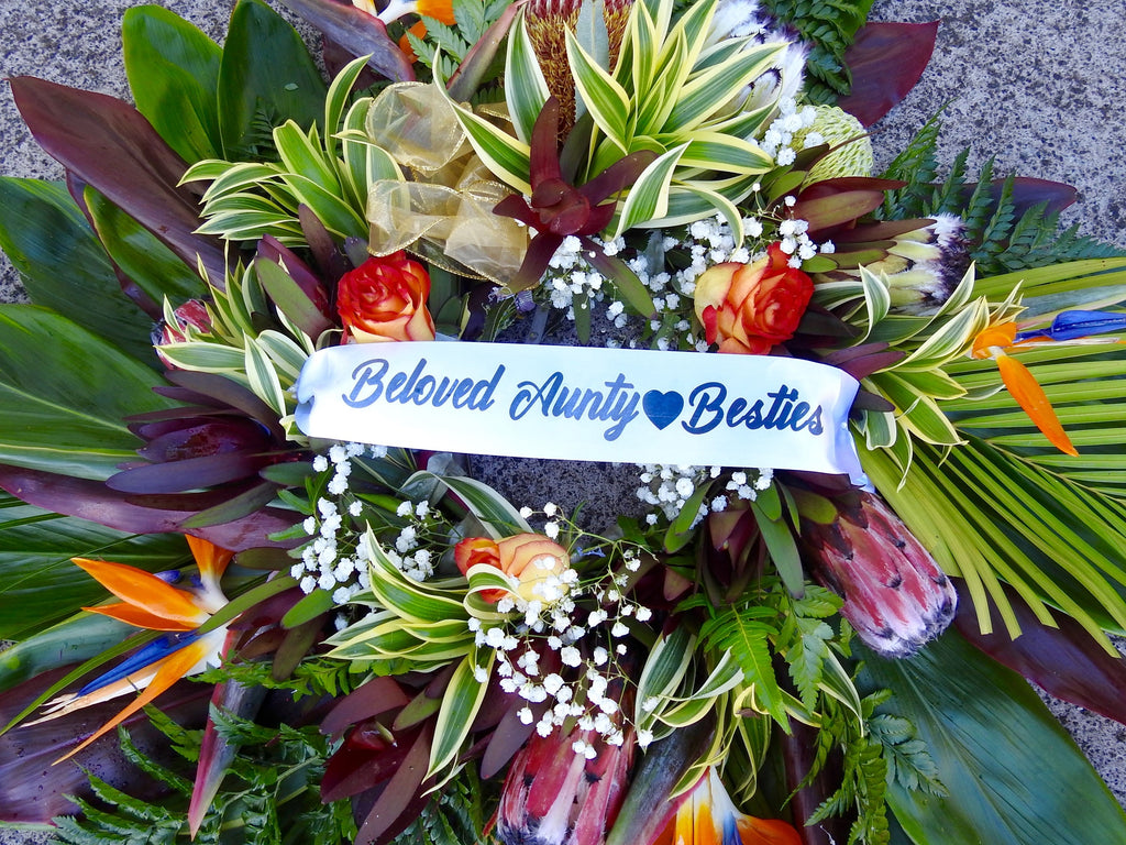 Tropical Floral Sympathy Wreath