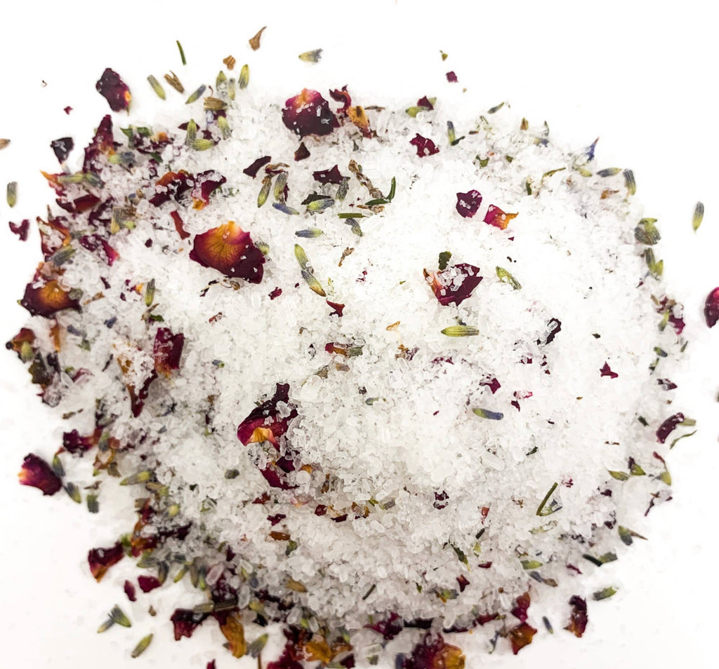 Pukalani Floral Rose + Lavender Bath Salts 3.5oz